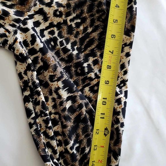 NWOT MPH Collection Women's Off The Shoulder Animal Print Midi Dress - Picture 4 of 14